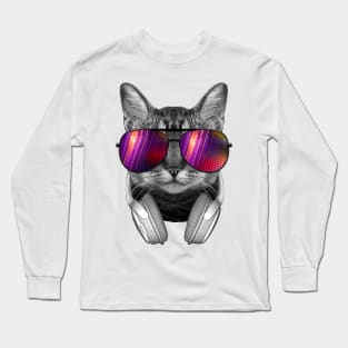 Sunglasses Cat Long Sleeve T-Shirt